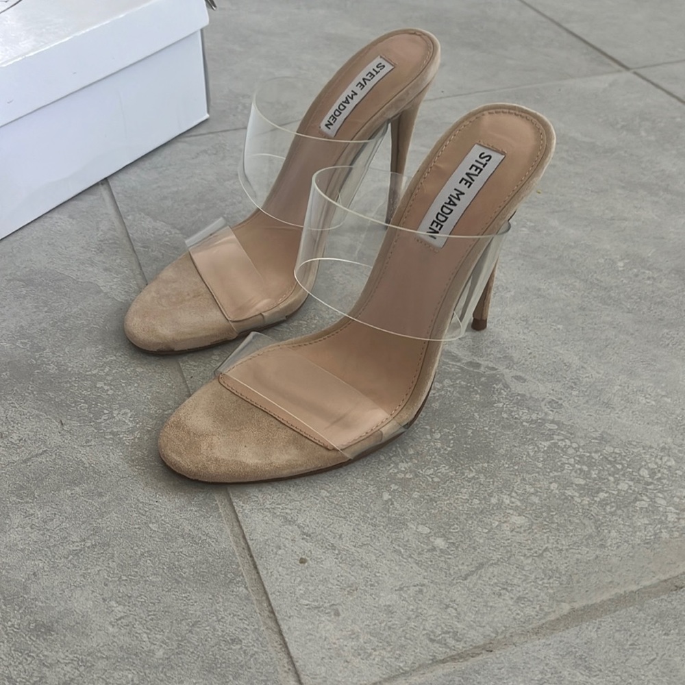 Steve Madden Charlee clear heels